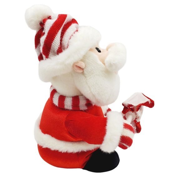 T.L.‎ Toys Signing Plush Stuffed Santa Umbrella, "Singing in the Snow" Animated - Picture 2 of 6